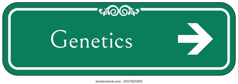 Hospital way finding sign genetic