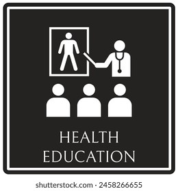 Hospital way finding sign health education