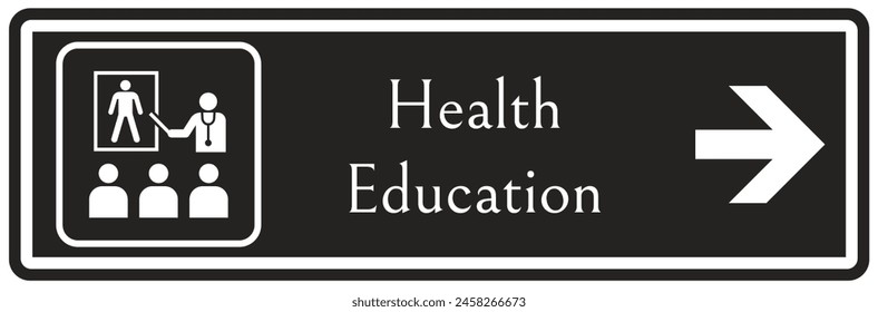 Hospital way finding sign health education