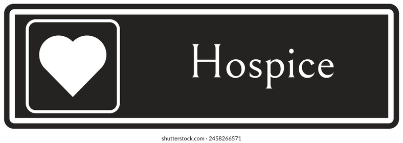 Hospital way finding sign hospice