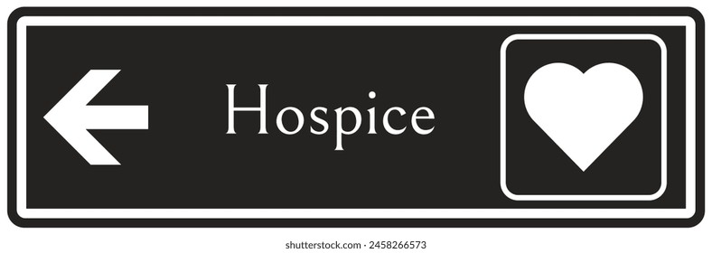 Hospital way finding sign hospice