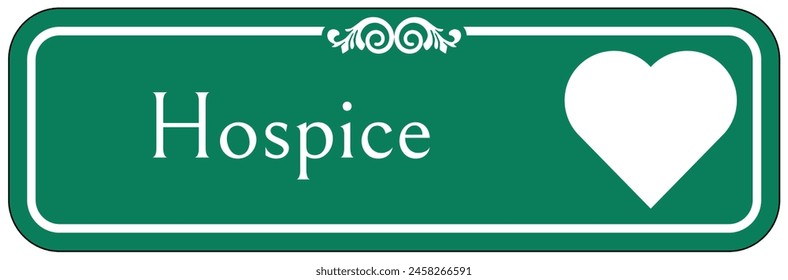 Hospital way finding sign hospice