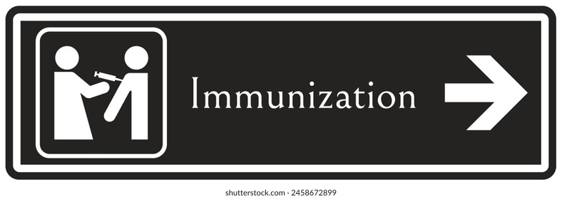 Hospital way finding sign immunization