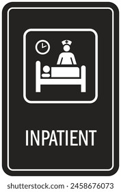 Hospital way finding sign inpatient
