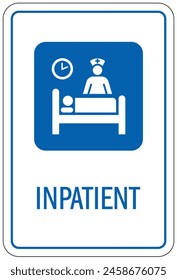 Hospital way finding sign inpatient