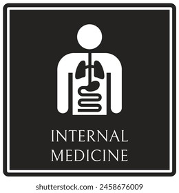 Hospital way finding sign internal medicine