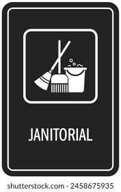 Hospital way finding sign janitorial