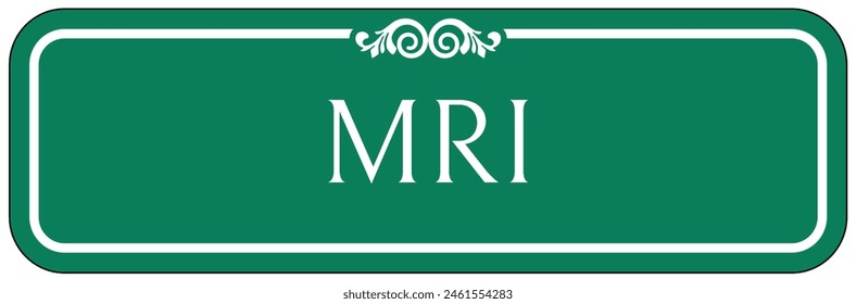 Hospital way finding sign Magnetic resonance imaging  (MRI)
