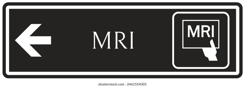 Hospital way finding sign Magnetic resonance imaging  (MRI)