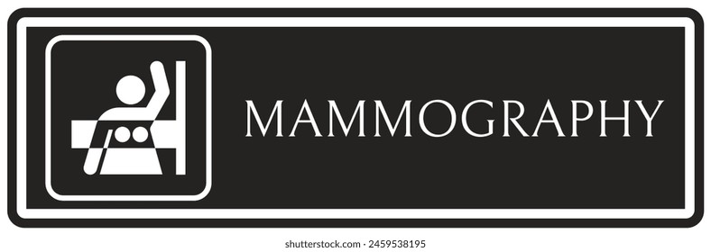 Hospital way finding sign mammography 