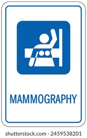 Hospital way finding sign mammography 