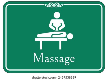 Hospital way finding sign massage