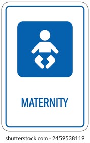 Hospital way finding sign maternity