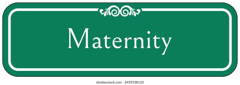 Hospital way finding sign maternity