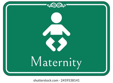 Hospital way finding sign maternity