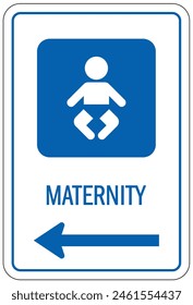 Hospital way finding sign maternity