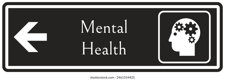 Hospital way finding sign mental health