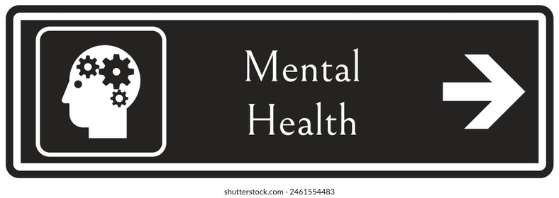 Hospital way finding sign mental health