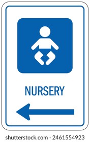 Hospital way finding sign nursery