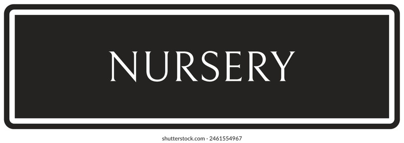 Hospital way finding sign nursery