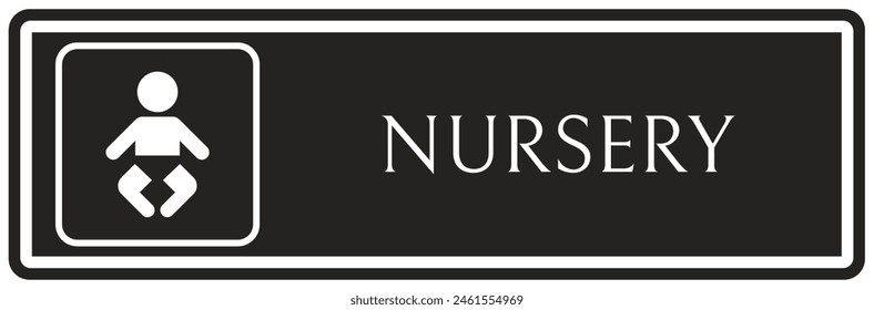 Hospital way finding sign nursery