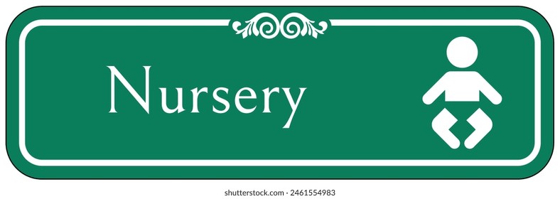 Hospital way finding sign nursery