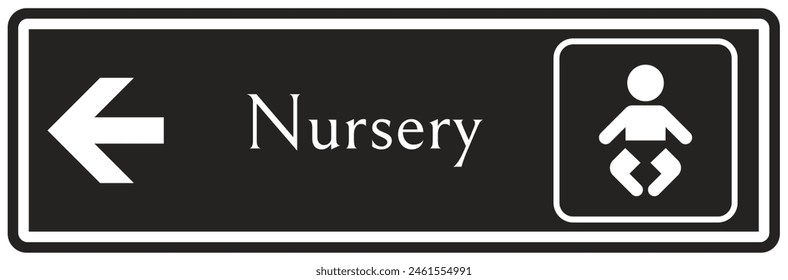 Hospital way finding sign nursery