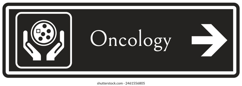 Hospital way finding sign oncology