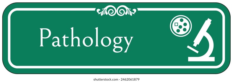 Hospital way finding sign pathology