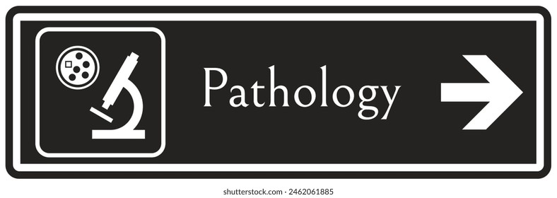 Hospital way finding sign pathology