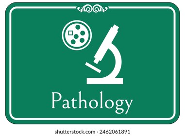 Hospital way finding sign pathology