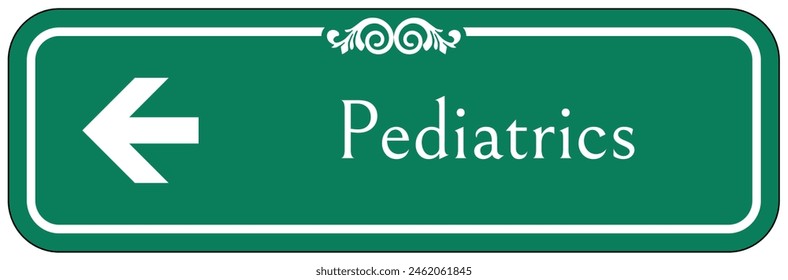 Hospital way finding sign pediatric