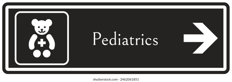 Hospital way finding sign pediatric