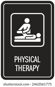 Hospital way finding sign physical therapy