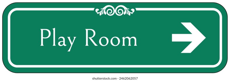 Hospital way finding sign play room