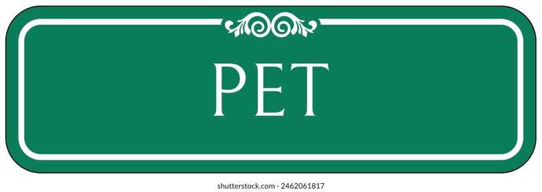 Hospital way finding sign Positron emission tomography	
(PET)