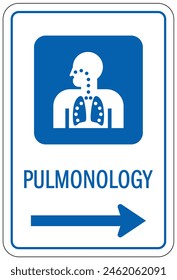 Hospital way finding sign pulmonology