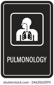 Hospital way finding sign pulmonology