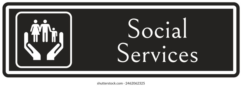 Hospital way finding sign social services