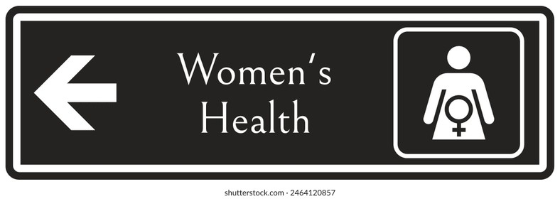 Hospital way finding sign women's health