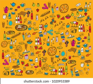 Hospitality, Leisure illustrations