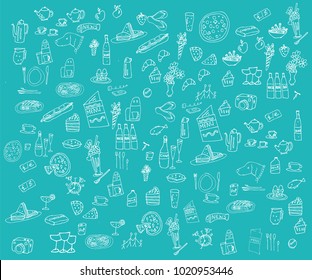 Hospitality, Leisure illustrations