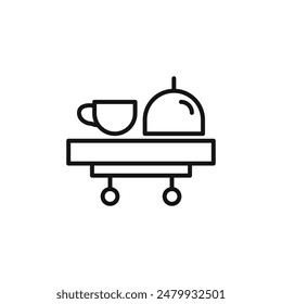 Hospitality Room Service Icon Perfect for Hotels