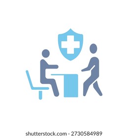 hospitalization concept line icon. Simple element illustration. hospitalization concept outline symbol design.