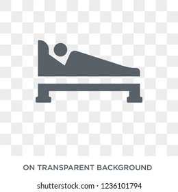 Hospitalization icon. Trendy flat vector Hospitalization icon on transparent background from Insurance collection. 