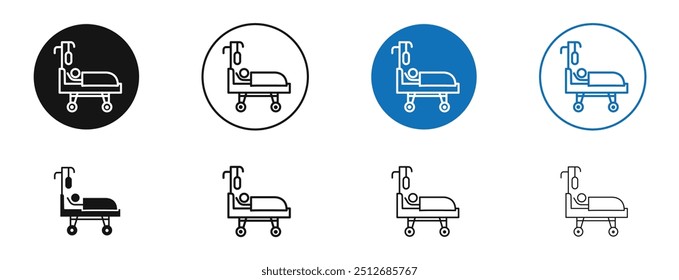 Hospitalisiert im Set in schwarz und blau