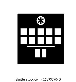 hospital,medical icon vector template