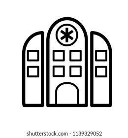 hospital,medical icon vector template