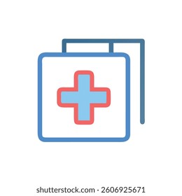 hospital-sign icon vector illustration style