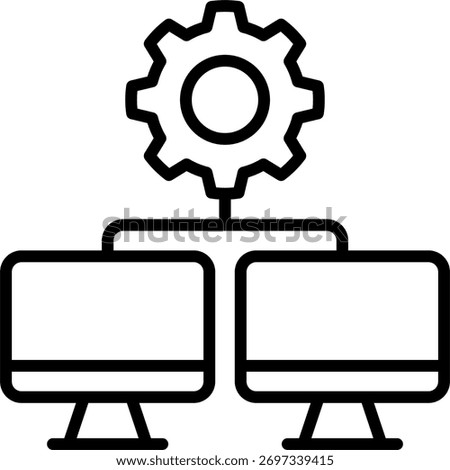 Host control vector design in modern style, meeting management and video conference moderation concept, online collaboration illustration. Line Icon